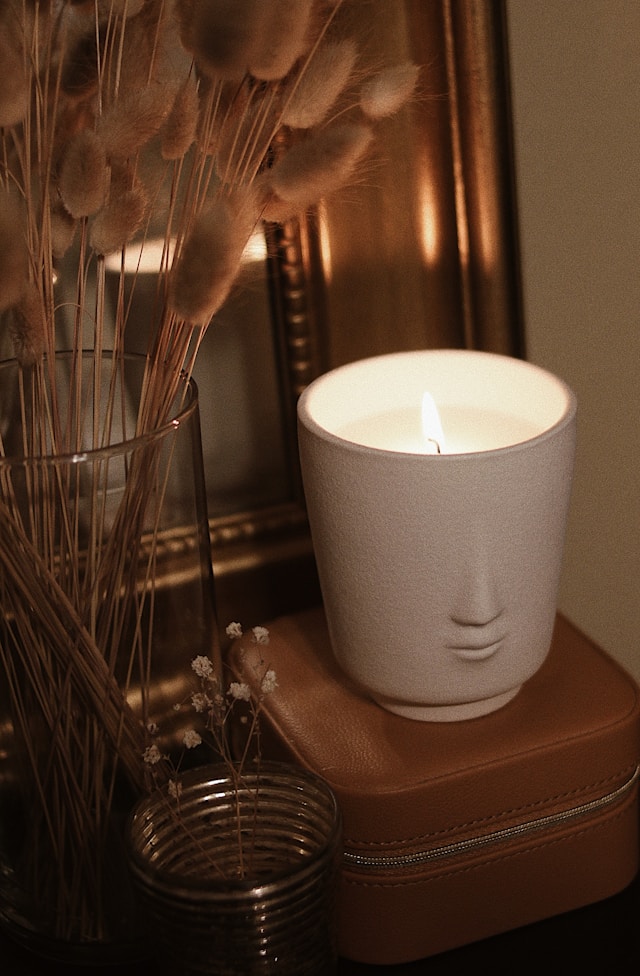 Sculptural Serenity Candle Holder